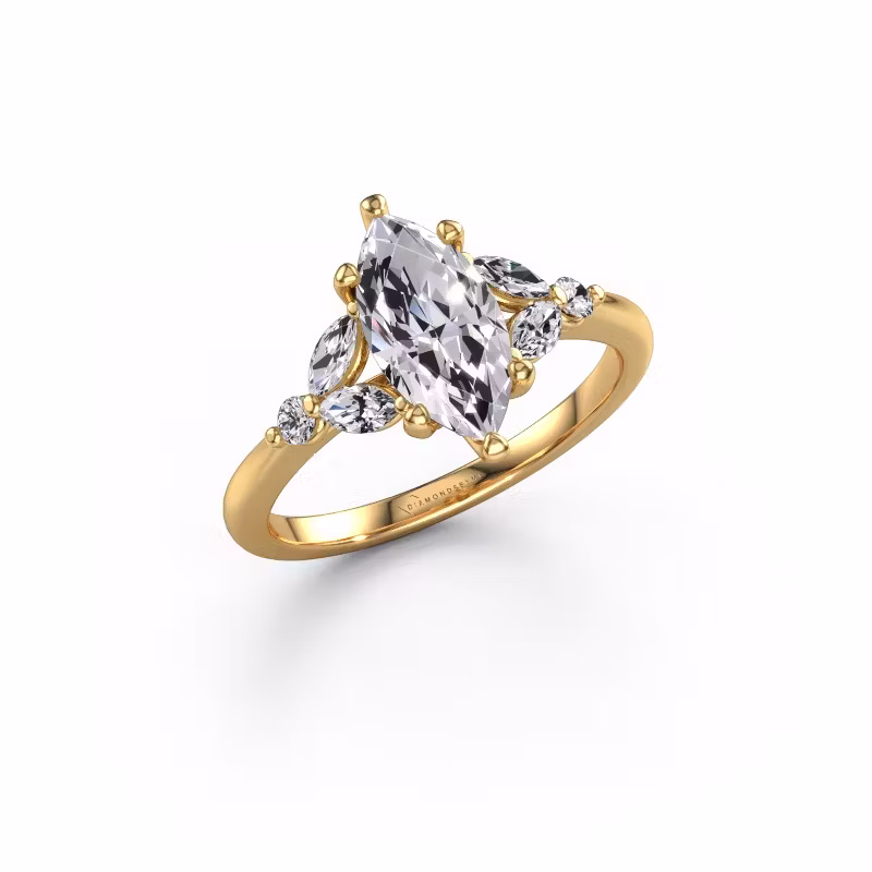 Verlobungsring Megan MRQ 585 Gold Lab-grown Diamant 1.25 crt