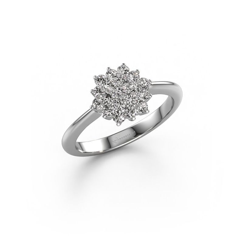 Verlovingsring Vickey 585 witgoud diamant 0.025 crt