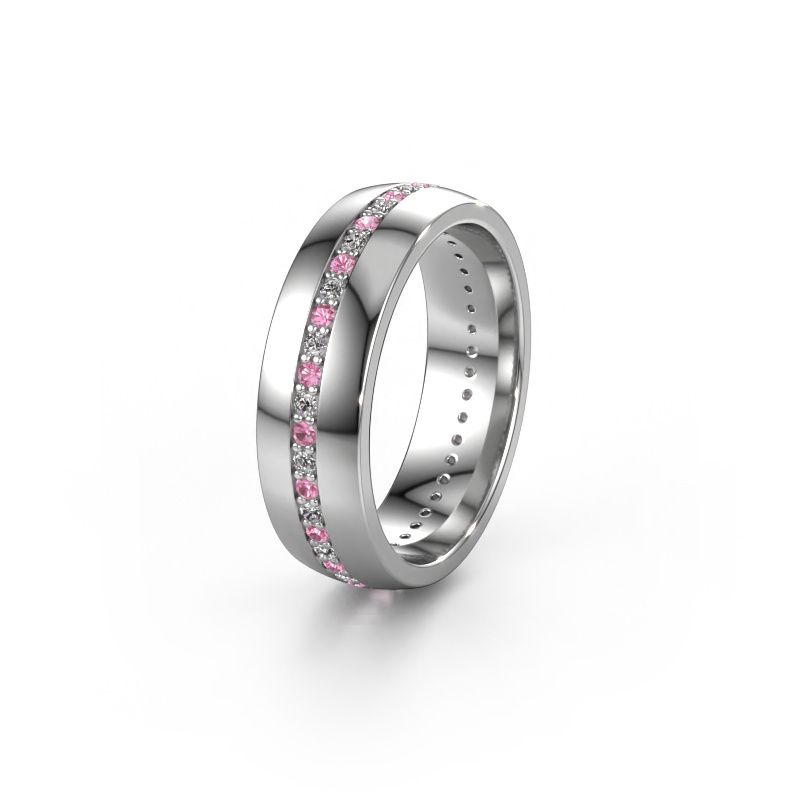 Ehering WH0103L26BP 950 Platin Pink Saphir 1.3 mm ±6x2 mm