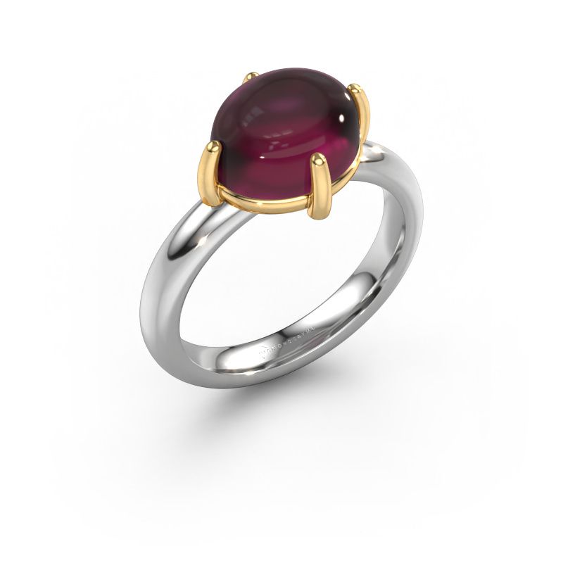 Ring Melodee 585 white gold rhodolite 10x8 mm