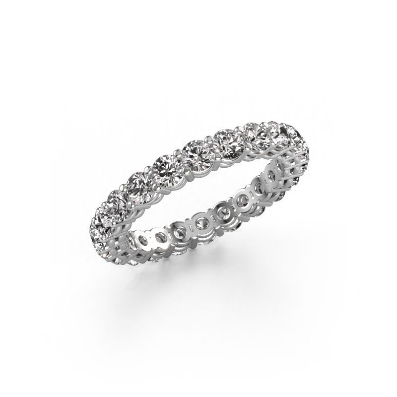 Stackable ring Michelle full 3.0 585 white gold diamond 2.20 crt
