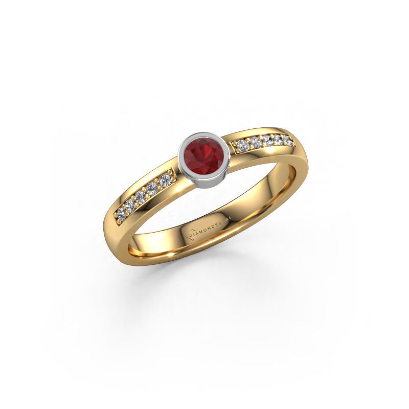 Ring Ise 2 585 Gold Rubin 4 mm
