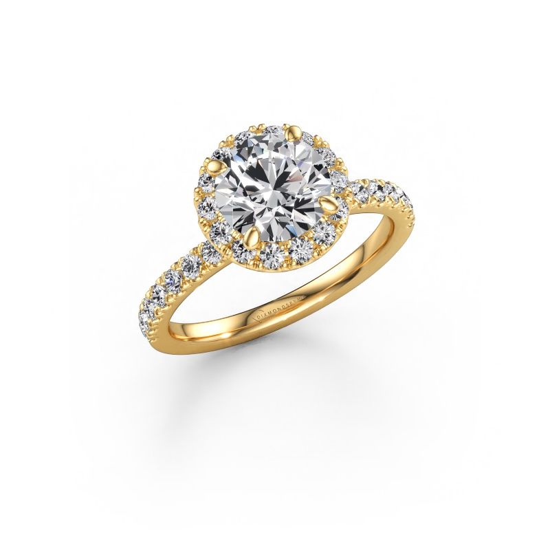 Engagement ring Miranda RND 585 gold diamond 2.18 crt