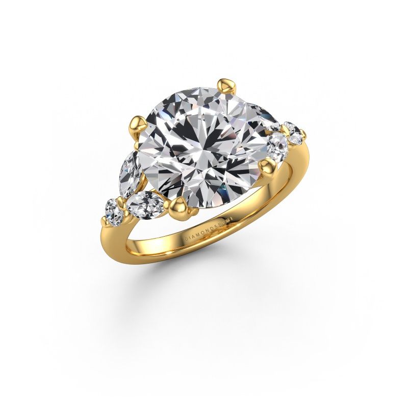 Engagement ring Megan RND 585 gold lab grown diamond 5.68 crt