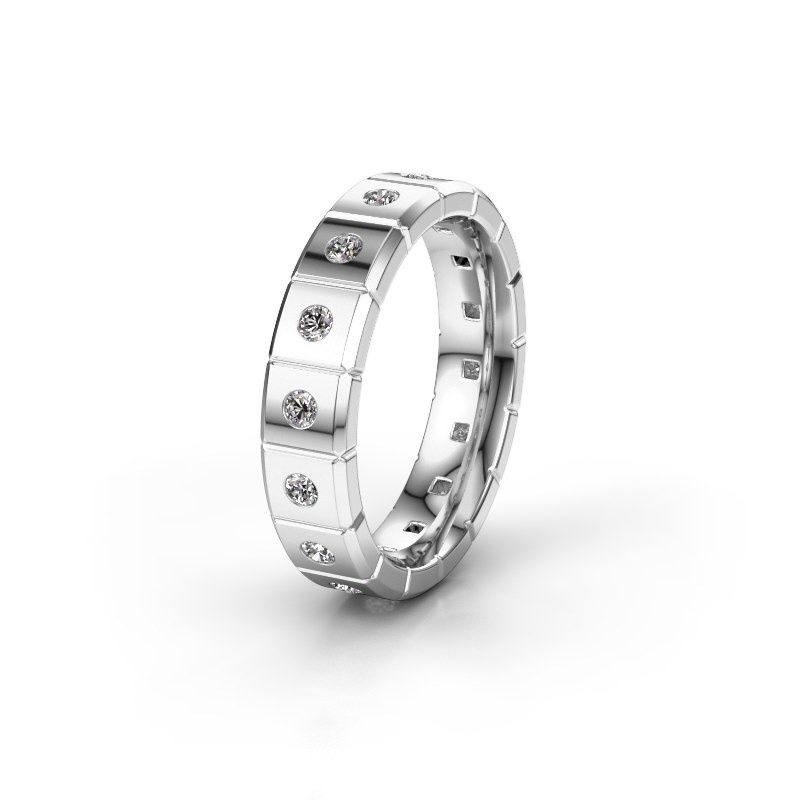 Image of Weddings ring WH2055L15DP<br/>950 platinum ±5x2.4 mm<br/>Zirconia