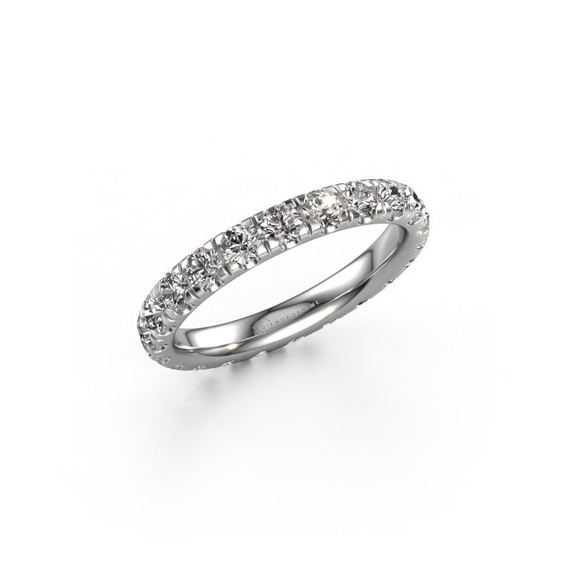 Stackable ring Jackie 2.7 950 platinum lab grown diamond 1.76 crt