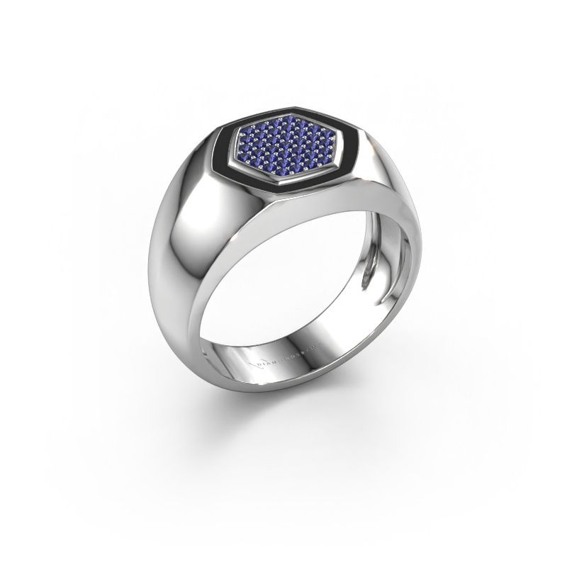 Herrenring Kris 950 Platin Saphir 1.1 mm
