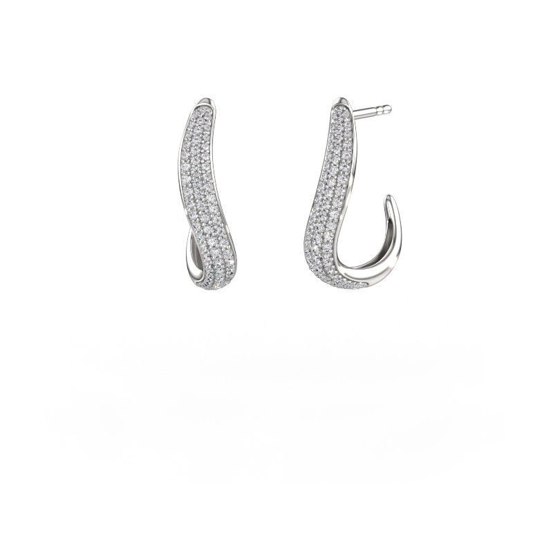 Earrings Dina 2 950 platinum lab grown diamond 0.645 crt