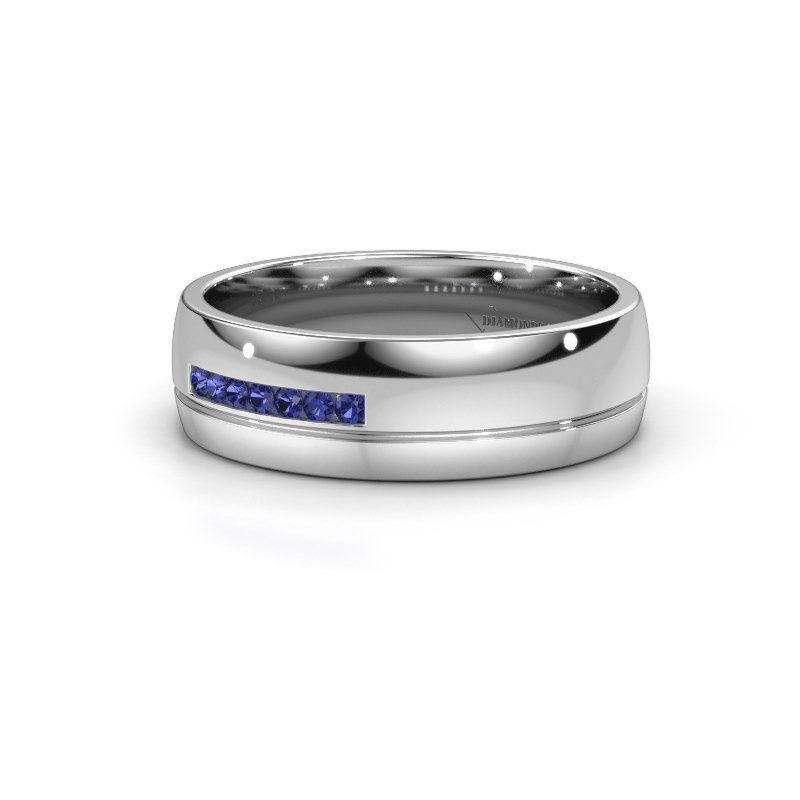 Image of Wedding ring WH0308L26AP<br/>950 platinum ±6x1.7 mm<br/>Sapphire