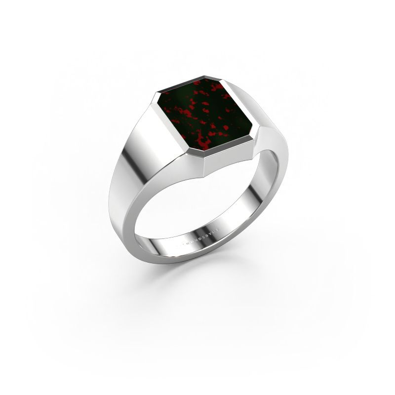 Pinky Ring Lars 1 950 Platin Heliotrop 10x8 mm