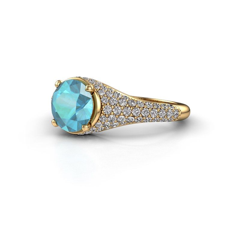 Bild von Verlobungsring lovella<br/>585 Gold<br/>Blau Topas 7 mm