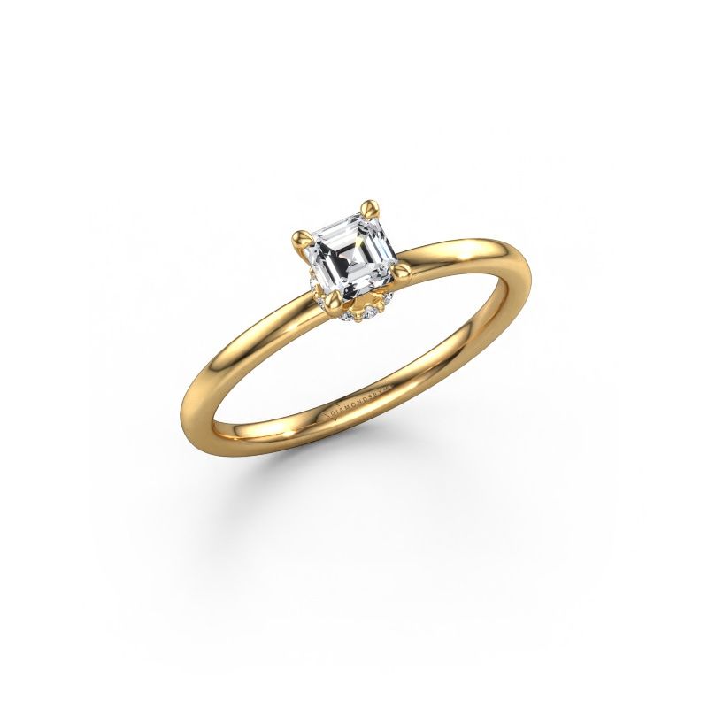 Engagement ring Crystal ASSC 3 585 gold diamond 0.35 crt