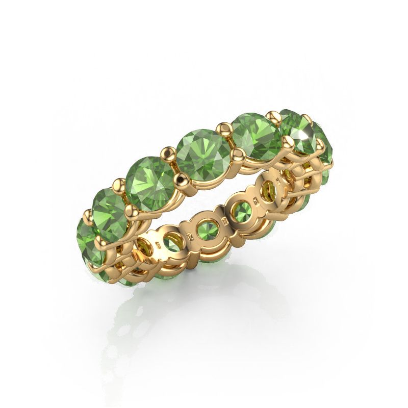 Vorsteckring Michelle full 4.7 585 Gold Turmalin grün 4.7 mm