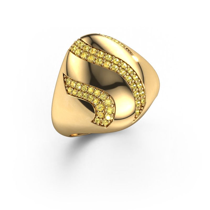 Ring Vilma 585 gold yellow sapphire 1.2 mm