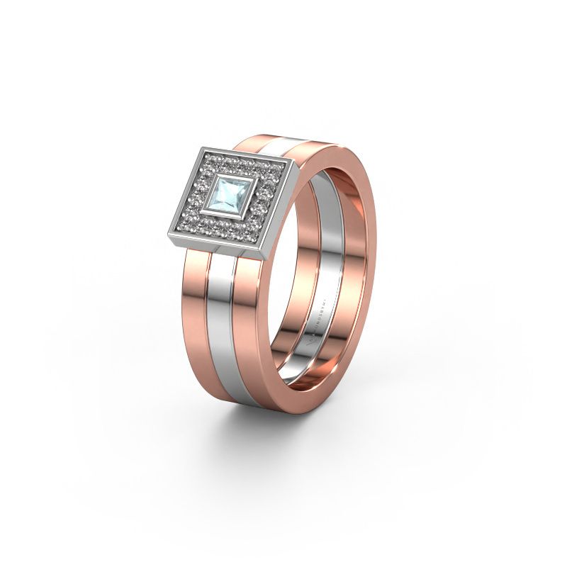 Alliance WH2104L 585 or rose aigue-marine ±6 x 2,8 mm