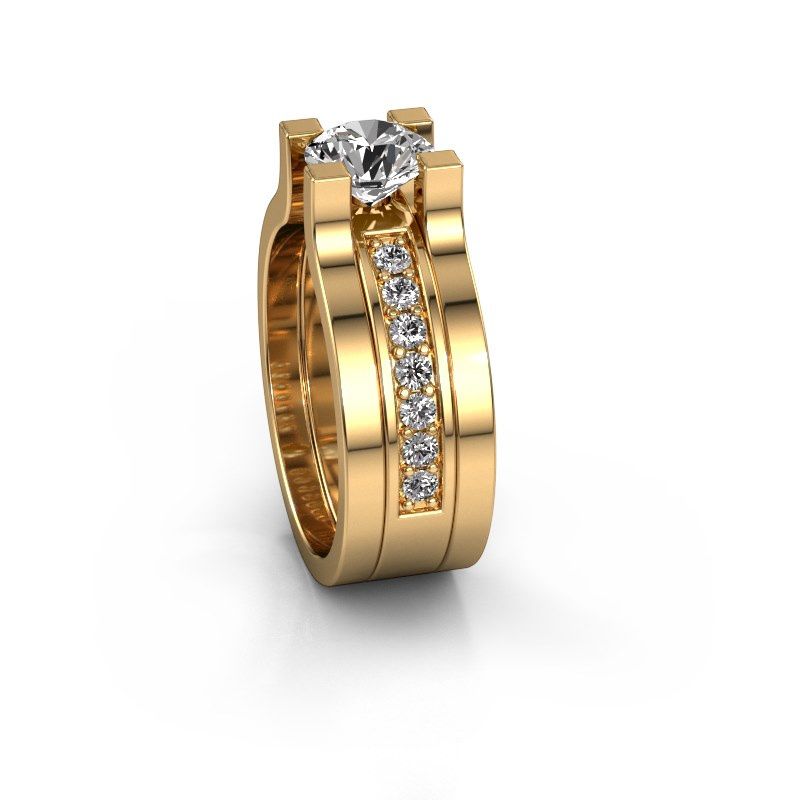 Image of Engagement ring Myrthe<br/>585 gold<br/>diamond 1.35 crt