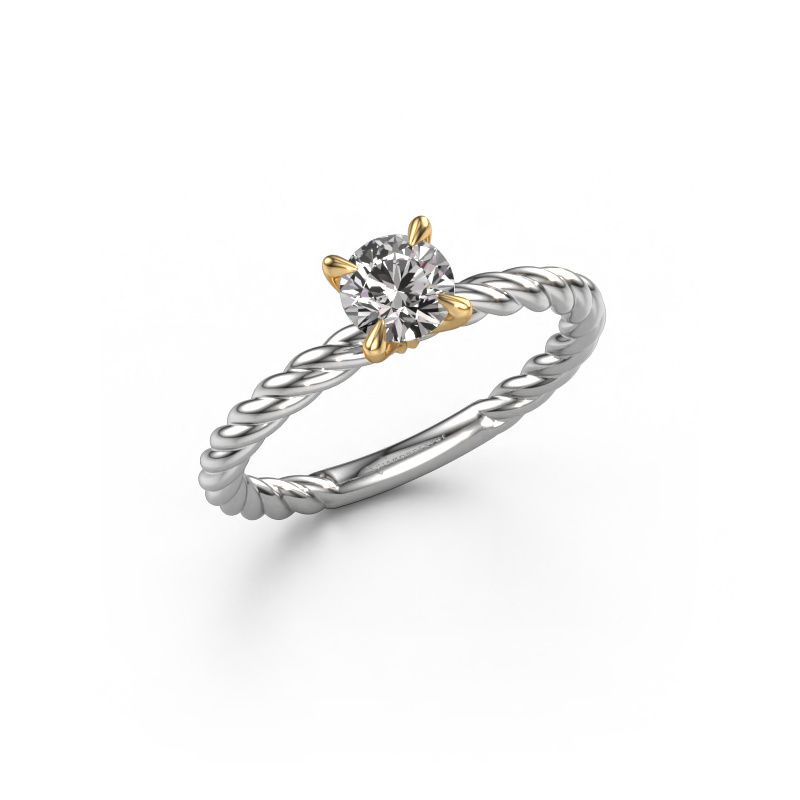 Verlovingsring Twanna 585 witgoud diamant 0.50 crt