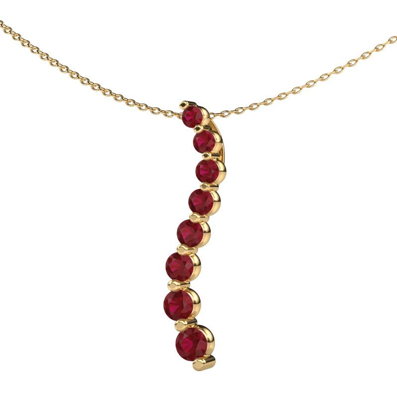 Pendentif Celeste 3 585 or jaune rubis 2.5 mm