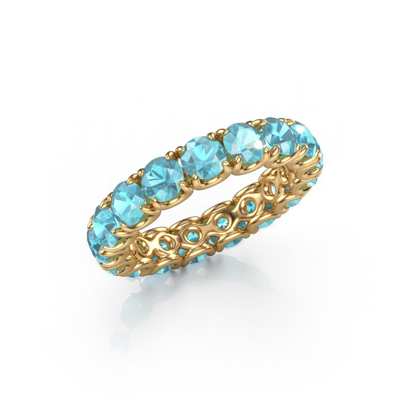 Ring Estee 4.0 585 Gold Blau Topas 4 mm