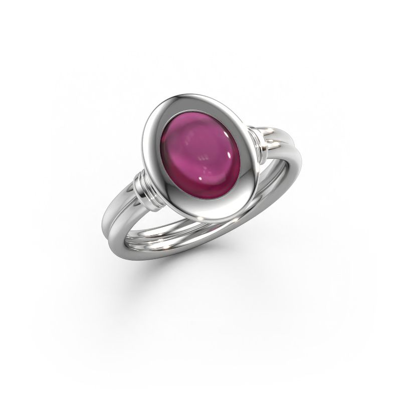 Ring Brittni 950 platinum rhodolite 7x5 mm