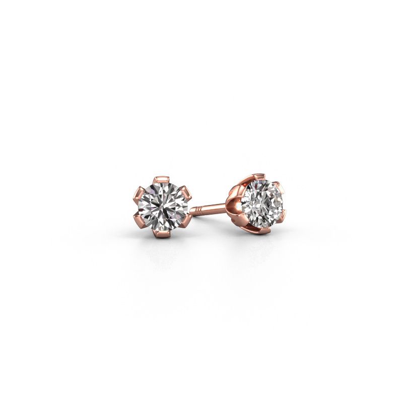 Ohrsteckers Julia 585 Roségold Diamant 0.25 crt
