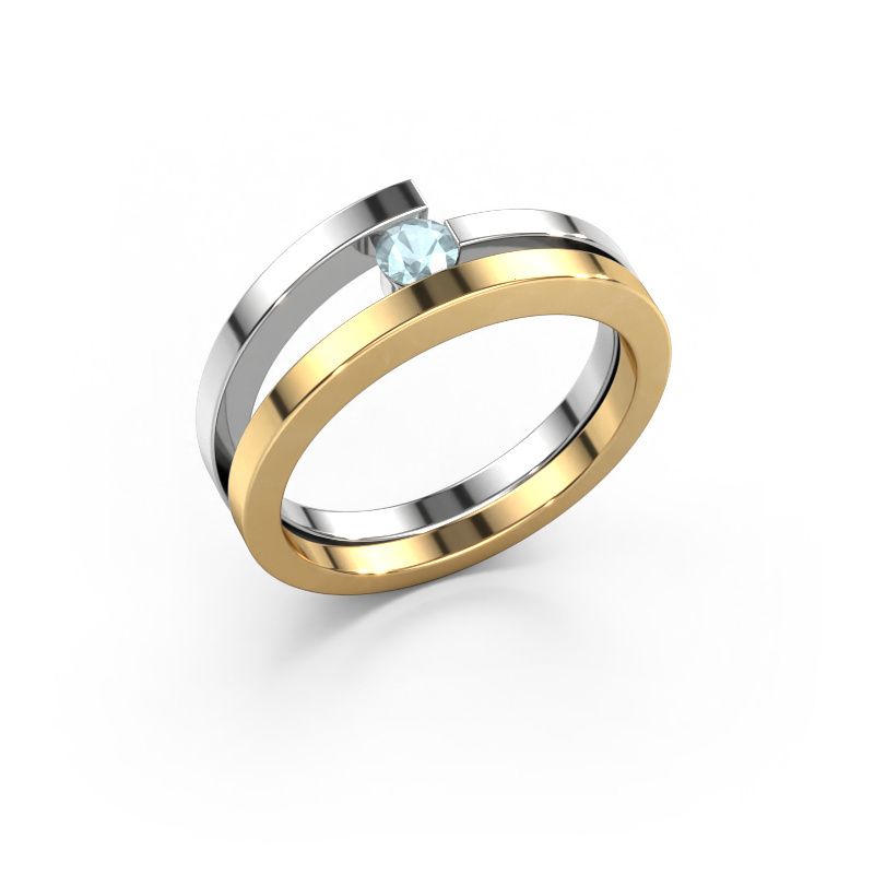 Ring Sandy 585 gold aquamarine 3.4 mm