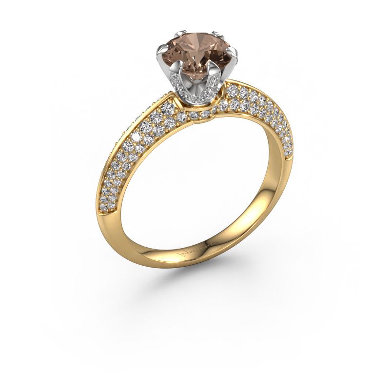 Verlobungsring Abby 585 Gold Braun Diamant 1.65 crt