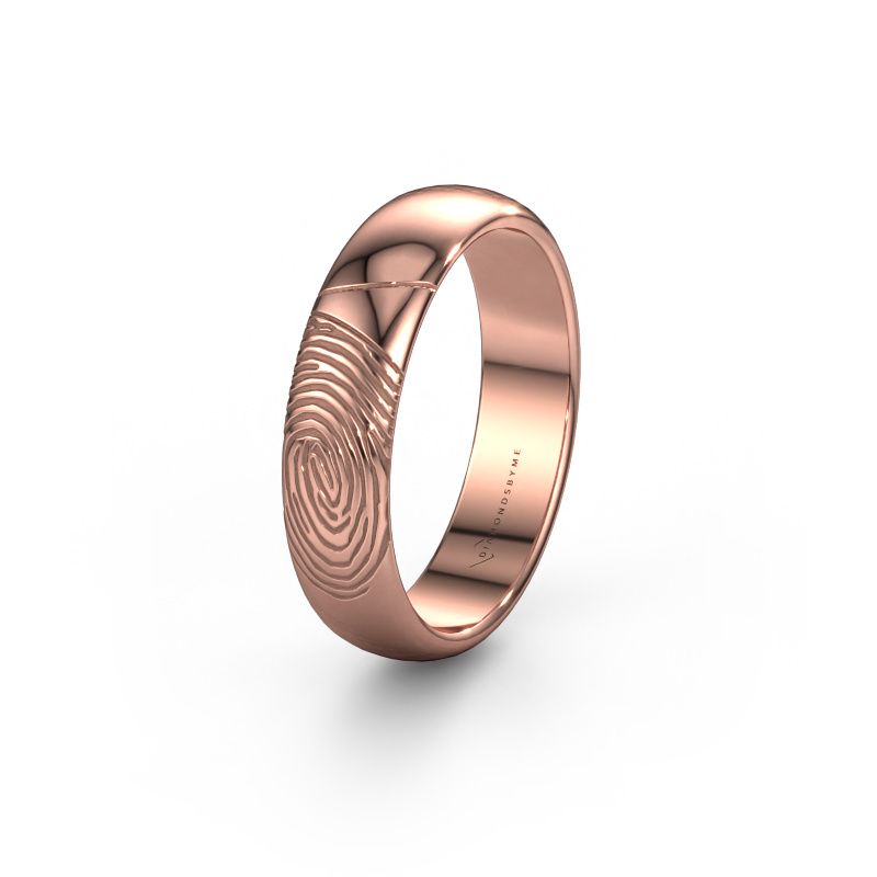 Trouwring WMH0419M355AP 585 rosé goud ±5x1.7 mm