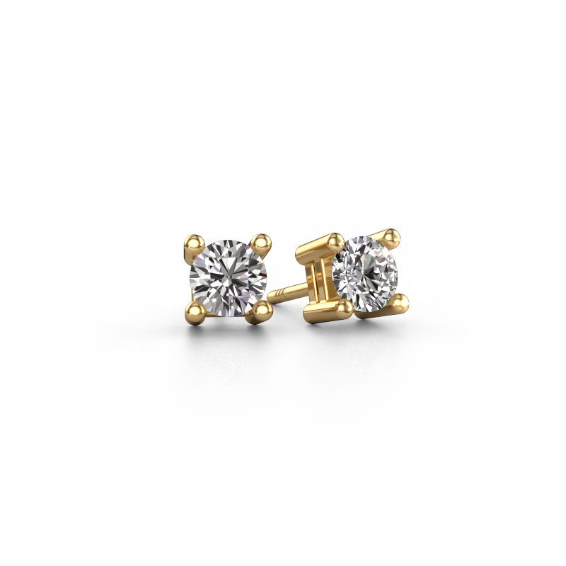 Stud earrings Eline 585 gold diamond 0.40 crt