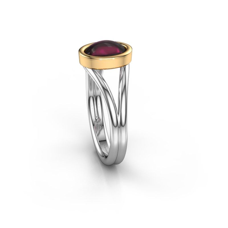 Afbeelding van Ring Lieselotte<br/>585 witgoud<br/>Rhodoliet 9x7 mm
