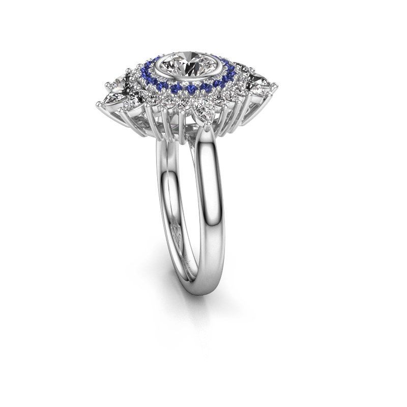 Image of Engagement ring Tianna 585 white gold diamond 1.884 crt