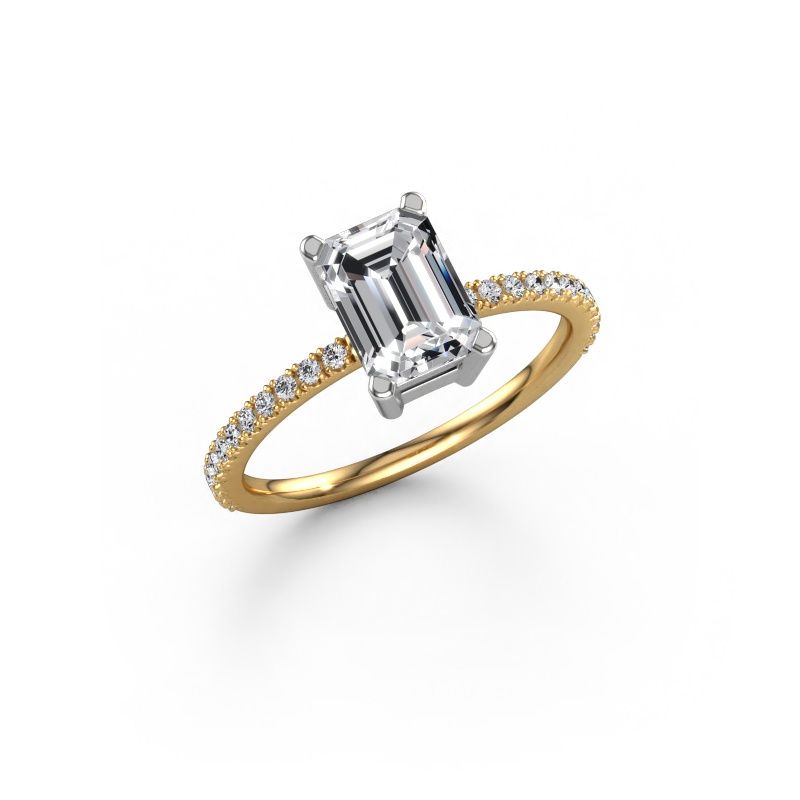 Engagement ring Denita 2 EME 585 gold diamond 1.50 crt