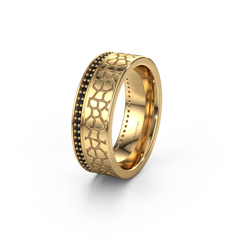Ehering WH2070L17C 585 Gold Schwarz Diamant ±7x2.2 mm