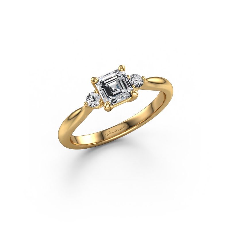 Engagement ring Lieselot ASSC 585 gold lab grown diamond 0.60 crt