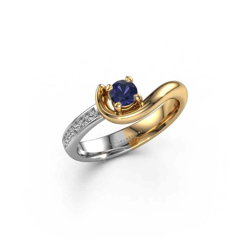 Engagement ring Ceylin 585 gold sapphire 4 mm