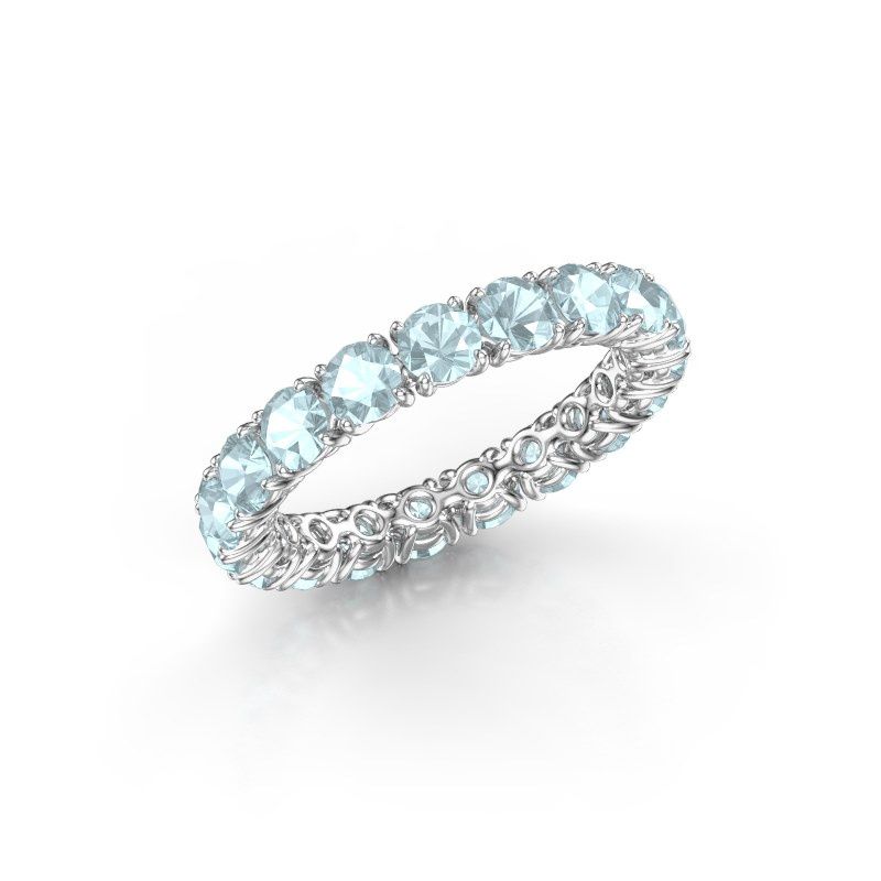 Bild von Vorsteckring vivienne 3.4<br/>950 Platin<br/>Aquamarin 3.4 mm