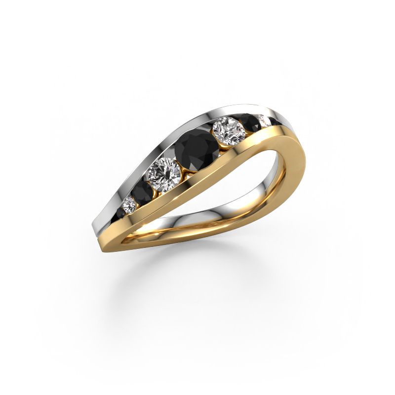 Ring Sigrid 2 585 gold black diamond 0.664 crt