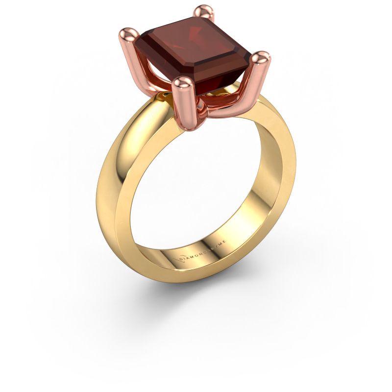 Ring Clelia EME 585 gold garnet 10x8 mm