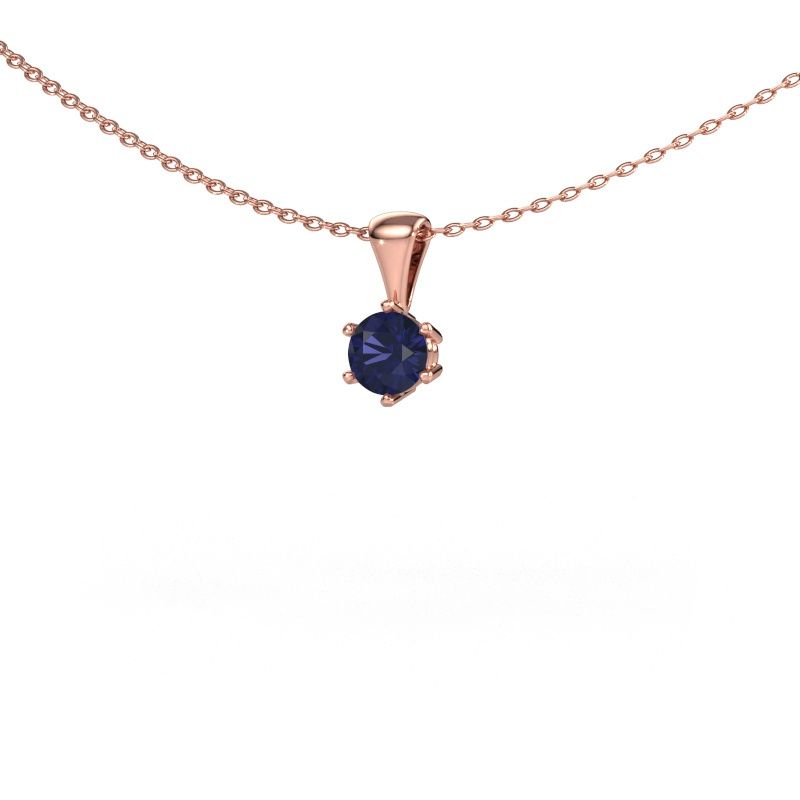 Kette Fay 585 Roségold Saphir 4.7 mm