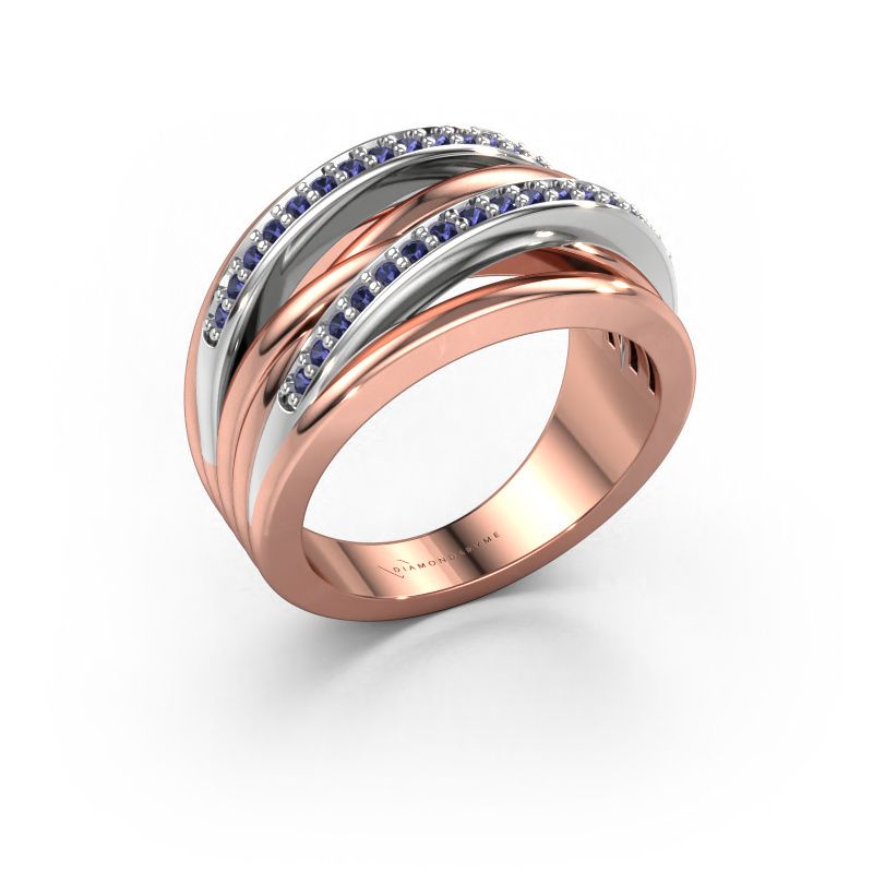 Bague Annabel 2 585 or rose saphir 1.2 mm