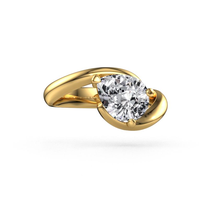 Engagement ring Aida PER 585 gold lab grown diamond 1.50 crt