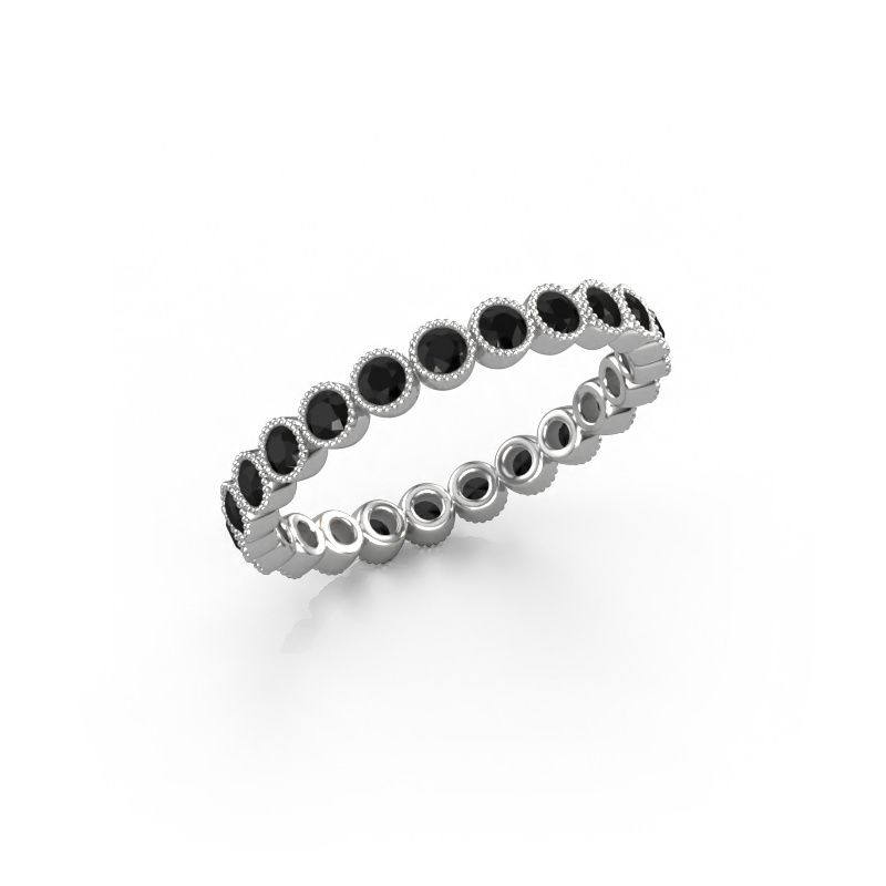 Ring Mariam 0.03 950 platinum black diamond 0.792 crt