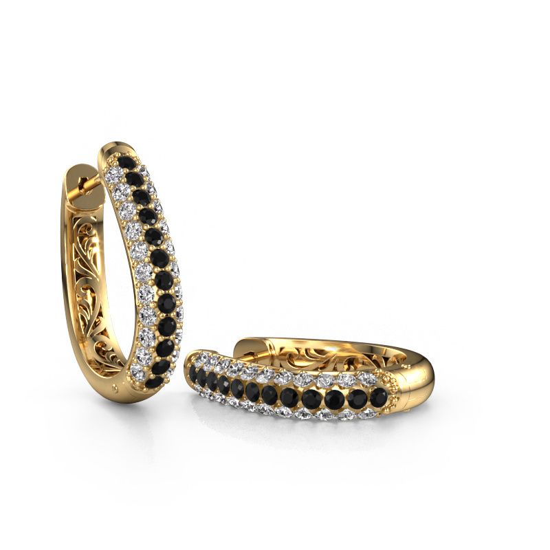 Creole Danika 12.5 A 585 Gold Schwarz Diamant 1.456 crt