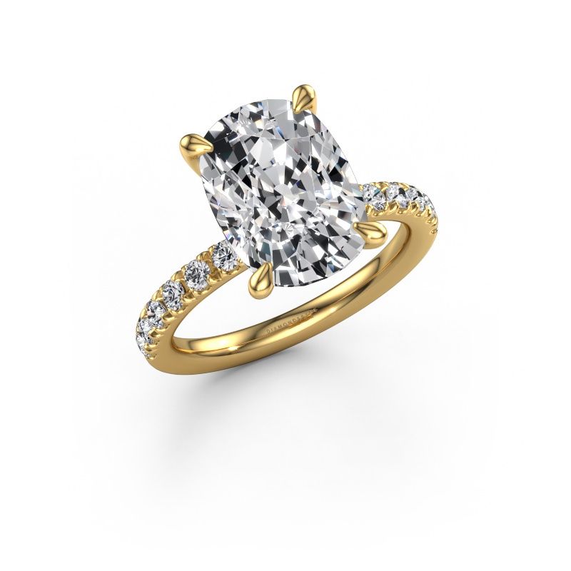 Engagement ring Crystal CSH 4 585 gold lab grown diamond 5.45 crt