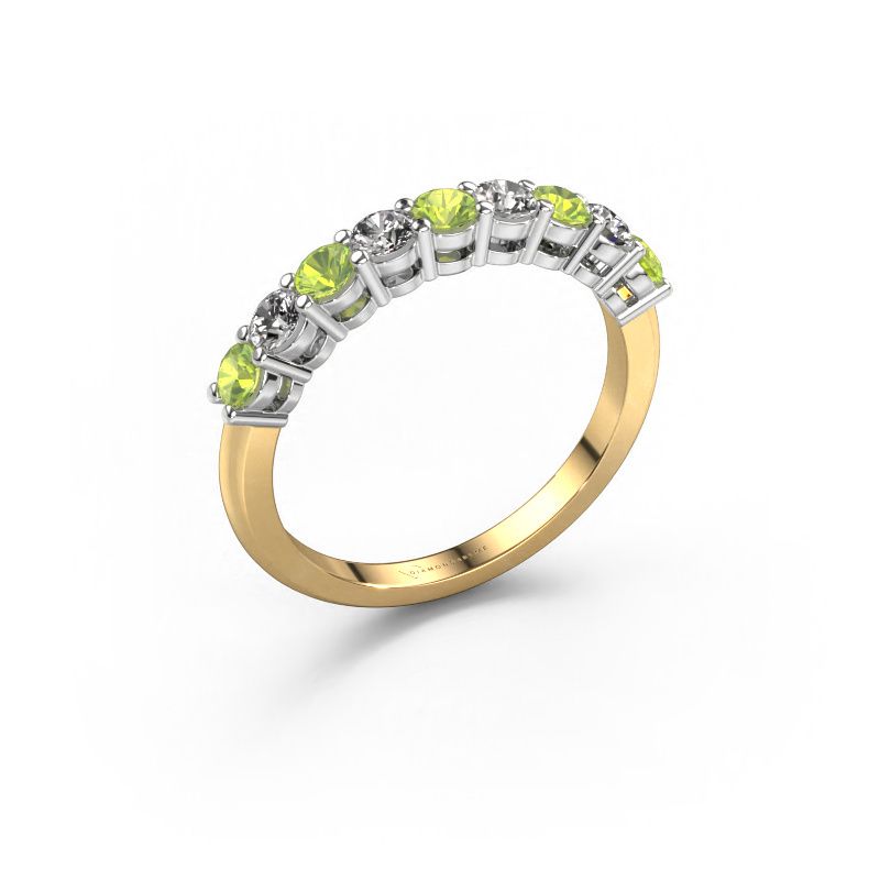 Ring Michelle 9 585 gold peridot 2.7 mm