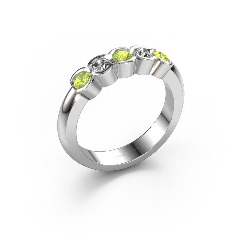 Ring Lotte 5 585 Weißgold Peridot 3 mm