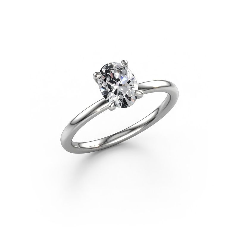 Verlobungsring Crystal OVL 1 585 Weißgold Lab-grown Diamant 0.80 crt
