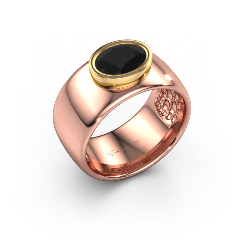 Ring Anouschka 585 Roségold Schwarz Diamant 1.40 crt