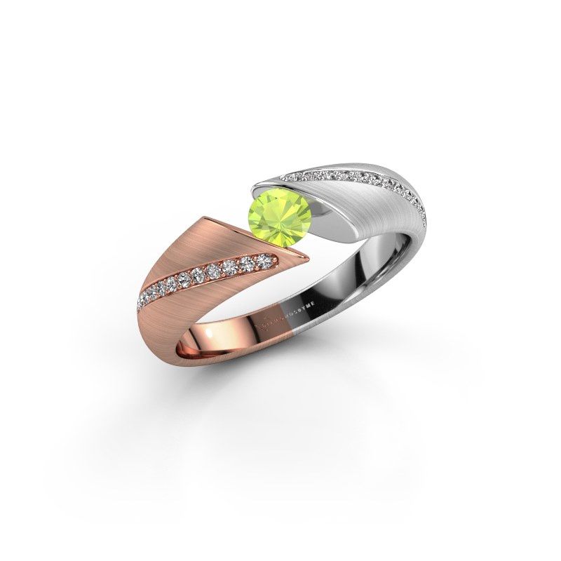 Image of Ring Hojalien 2<br/>585 rose gold<br/>Peridot 4 mm
