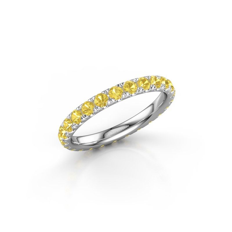 Image of Ring Jackie 2.3<br/>585 white gold<br/>Yellow Sapphire 2.3 Mm